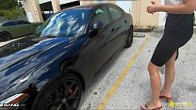 Roadside - Italian Tourist MILF Fucks The Car Rental Guy
