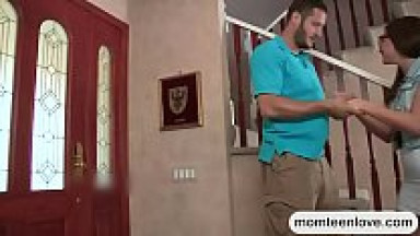 Stepmom threesome sex in the bathroom