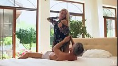 Blonde with older man