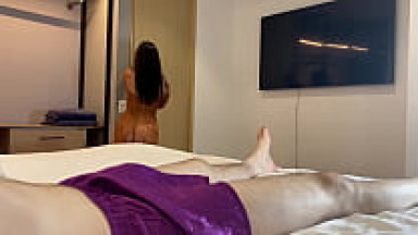 Wife's Latina Sister Visiting from Colombia Cheats with Husband Because She Wants BWC Creampie